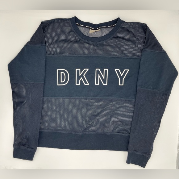 Sport honeycomb mesh top,oversize style top, DKNY stylish sport breathable top. - Picture 4 of 12
